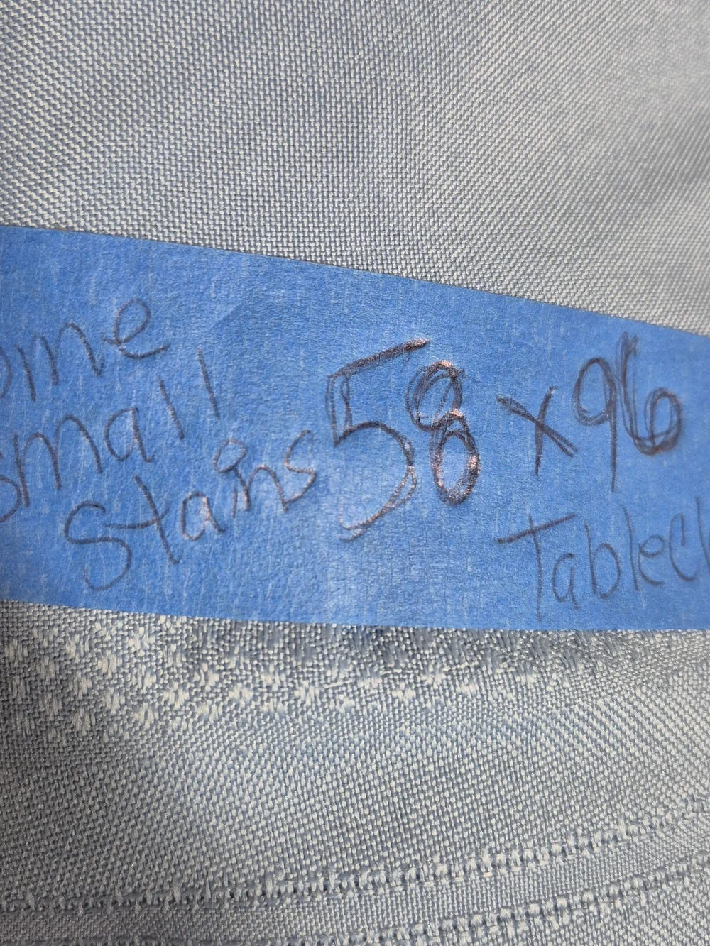 Light Blue Retangular Tablecloth 58x96